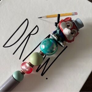 Disney Doorables: Pinocchio: Honest John handmade beaded pen